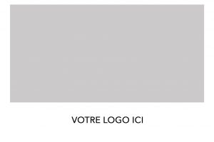 Cadre blanc pour impression photobooth avec logo personnalisé