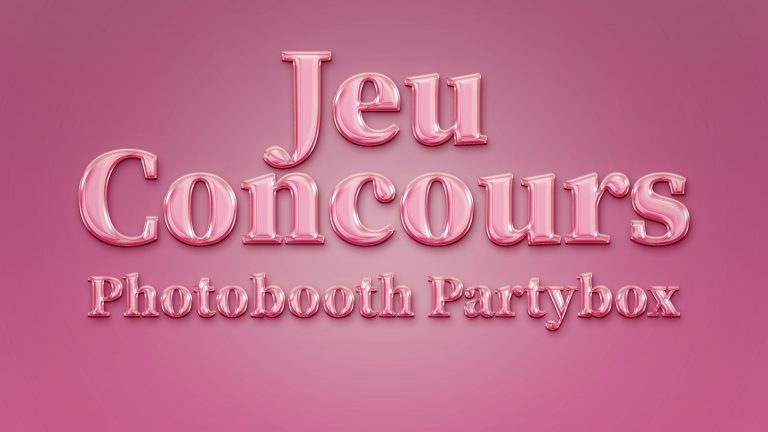 Jeu concours Photobooth Partybox