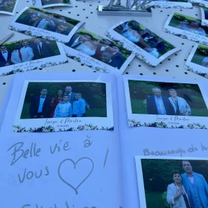 Cadre photo personnalisé pour un mariage