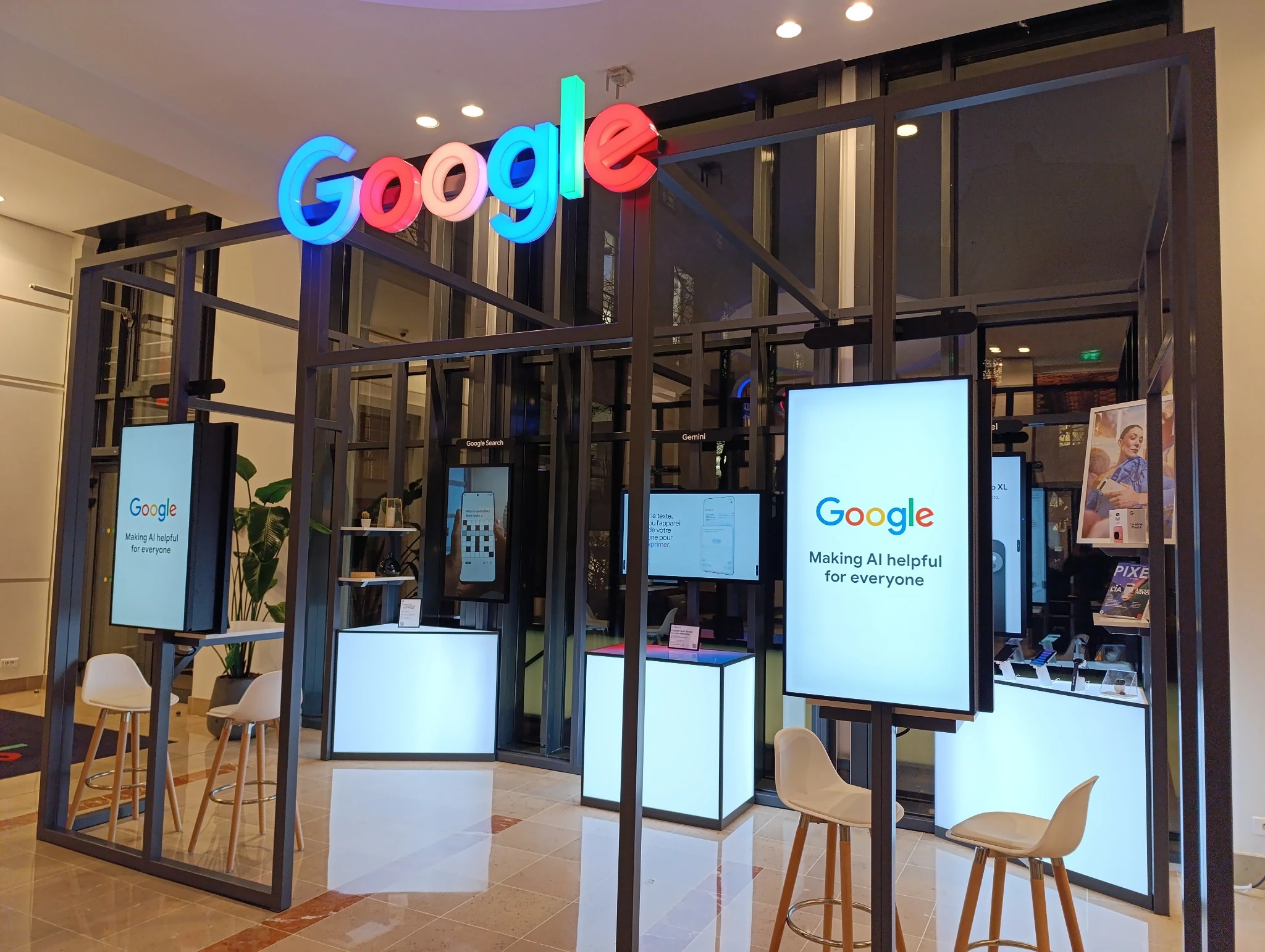 location photobooth pour l'équipe google